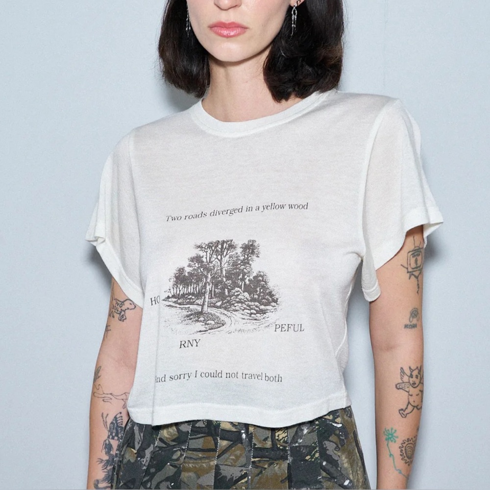 Fashion Brand Company wool blend horny tommy tee